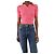 Jacquemus Polo de punto rosa con espalda abierta - talla UK 6