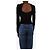 Autre Marque Schwarzes transparentes Crop-Top - Größe XS - Ansicht 2