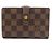 Cartera Bifold Viennois Damier Louis Vuitton Castaño Damier ebene