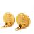 Orecchini a clip in metallo dorato Chanel Coco Mark D'oro - vista 3