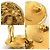Orecchini a clip in metallo dorato Chanel Coco Mark D'oro - vista 5