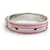 Pulsera de metal y esmalte Click-Clack de Hermès Plata Rosa Blanco  - vista 2