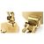Orecchini a clip in metallo con strass Chanel Coco Mark Rosso D'oro - vista 5