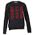 Autre Marque MCQ Samt-Logo-Pullover aus schwarzer Baumwolle  - Ansicht 1