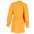 Abito Mini Drappeggiato Bahia in Viscosa Arancione di Jacquemus - vista 3