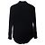 Camicia con bottoni Saint Laurent in velluto nero - vista 2