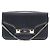 Borsa Proenza Schouler PS11 Wallet on a Chain in pelle di vitello nera Nero