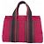 Hermès Troca Horizontal PM Canvas Handtasche Pink