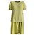 Conjunto de falda de algodón Chanel amarillo