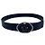 Chanel 2013 schwarze und silberne CC Leder-Gürtel, Größe 90/36 - Ansicht 3