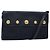 Autre Marque Borsa a Spalla Burberrys in Tela Blu Navy e Oro Auth SW1499 D'oro