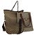 Borsa a Spalla GUCCI GG Canvas GG Plus Supreme PVC 3Set Beige Auth ti3417
