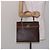 Céline Borsa a mano in tela Macadam CELINE in pelle PVC marrone e oro Auth gh737 D'oro - vista 25