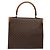 Céline Borsa a mano in tela Macadam CELINE in pelle PVC marrone e oro Auth gh737 D'oro - vista 3