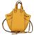 LOEWE Borsa a mano Hammock Compact in pelle gialla Auth 135252M Giallo - vista 13