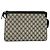 GUCCI GG Supreme Sherry Line Borsa a Spalla PVC Blu Navy Oro 41 02 013 Auth ep10484 D'oro - vista 3