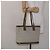 Céline CELINE C Macadam Canvas Tote Bag Khaki Silber Auth BA5408 - Ansicht 23