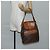 Céline Borsa a Spalla in Tela Macadam CELINE in Pelle PVC Marrone Oro Auth 136201 D'oro - vista 27