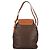Céline Borsa a Spalla in Tela Macadam CELINE in Pelle PVC Marrone Oro Auth 136201 D'oro - vista 3