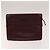 CARTIER Borsa Clutch Must Line in Pelle 5Set Bordeaux Oro Auth 141368 D'oro Bordò - vista 8