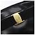 Borsa a Spalla Vala in Pelle Nera e Oro Auth BA5416 di Salvatore Ferragamo Nero D'oro - vista 14