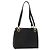 Sac à bandoulière Gancini en cuir noir et or Auth 137871 de Salvatore Ferragamo Doré