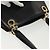 Sac à bandoulière Gancini en cuir noir et or Auth 137871 de Salvatore Ferragamo Doré - vue 6
