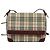 Burberry Borsa a Spalla Nova Check in Tela Beige Oro Auth BA5440 D'oro - vista 2