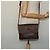 Céline Borsa a Spalla in Tela Macadam CELINE in Pelle PVC Marrone Oro Auth gh672 D'oro - vista 25