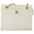 CHANEL Matelasse Chain Shoulder Bag Caviar Skin White Gold CC Auth gh580 Golden - view 2