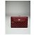 Céline Vintage Celine Triomphe Monogram Suede Leather Wallet Burgundy Purple - view 11