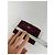 Céline Vintage Celine Triomphe Monogram Suede Leather Wallet Burgundy Purple - view 9