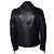 Philipp Plein, black pebbled leather biker jacket - view 3