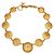 Collana con medaglione Chanel CC oro e metallo Gold hardware