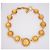 Collana con medaglione Chanel CC oro e metallo Gold hardware - vista 4