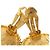 Orecchini Chanel con motivo CC e perla dorati Gold hardware - vista 3