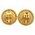 Orecchini Chanel con motivo CC e perla dorati Gold hardware - vista 5