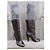 Botas Missoni de cuero bronce y malla - vista 3