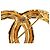 Spilla Chanel Logo CC con Nappine Oro Gold hardware - vista 2