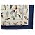 Hermès FULAR VINTAGE HERMES LES PLUMES LINARES SETA BLU 90CM SCATOLA - vista 4
