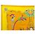 Hermès FULAR HERMES INDIA DI CATY LATHAM 1986 IN SETA 90 CM Giallo - vista 2