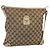 Borsa a Spalla Abbey GG Canvas Gucci Beige Oro 131326 Auth SW1474 D'oro