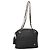 BALLY Borsa a Spalla a Catena Pelle Nera Oro Auth SW1496 Nero D'oro