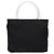 PRADA Borsa a mano in nylon nero argento Auth gh600 - vista 2