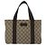 Gucci Borsa Tote GG Supreme in PVC beige argento 141976 Auth bs28870 - vista 13