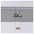 Collana Logo CD Christian Dior in metallo dorato Auth 140832 - vista 13