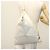 Bolsa de Ombro Salvatore Ferragamo em Couro Branco Prata Auth bs28717 - vista 20