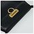 Borsa a Spalla Gancini in Pelle Salvatore Ferragamo Blu Navy Oro Auth bs28922 - vista 6