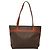 Céline Borsa tote in tela Macadam CELINE in pelle PVC marrone oro Auth 137828 D'oro - vista 2
