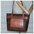 Céline Borsa tote in tela Macadam CELINE in pelle PVC marrone oro Auth 137828 D'oro - vista 22